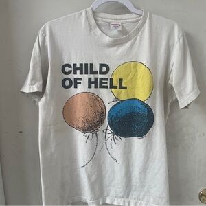 Supreme Child of Hell White Tee T Shirt Size M Medium Crew Neck Tee